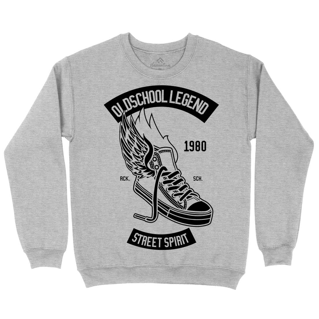 Oldschool Legend Kids Crew Neck Sweatshirt Retro B594