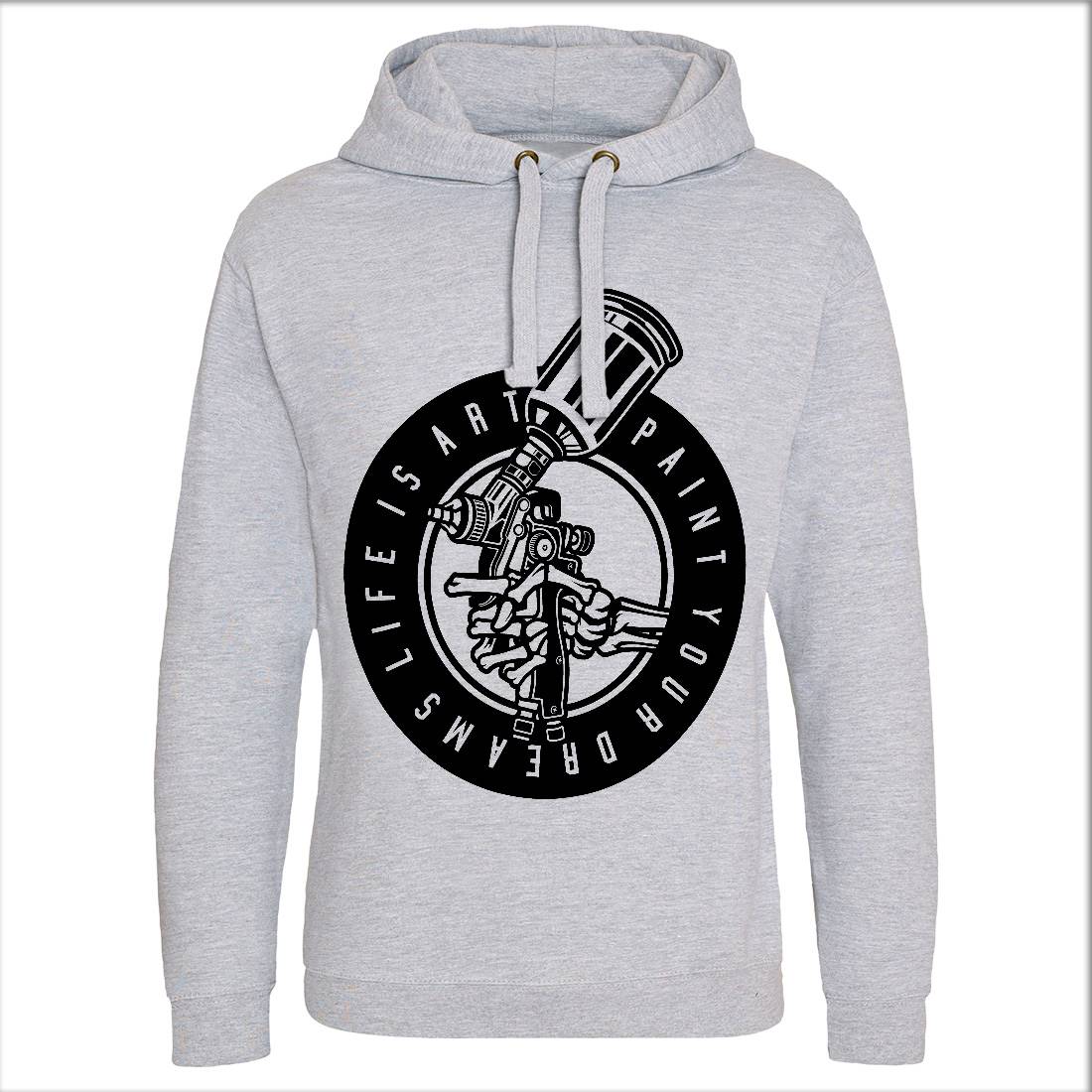 Paint Your Dreams Mens Hoodie Without Pocket Retro B595