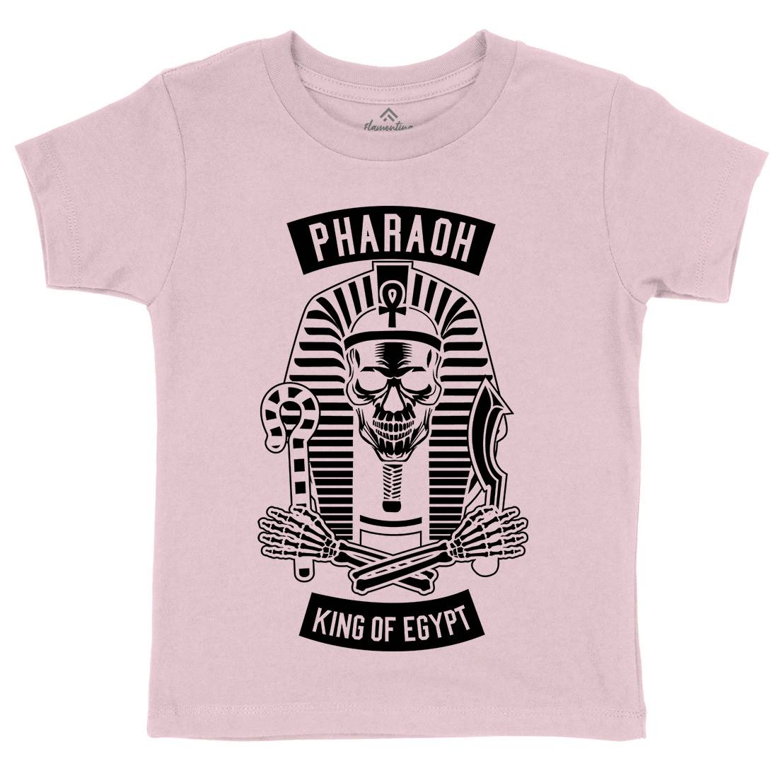 Pharaoh King Of Egypt Kids Crew Neck T-Shirt Religion B596