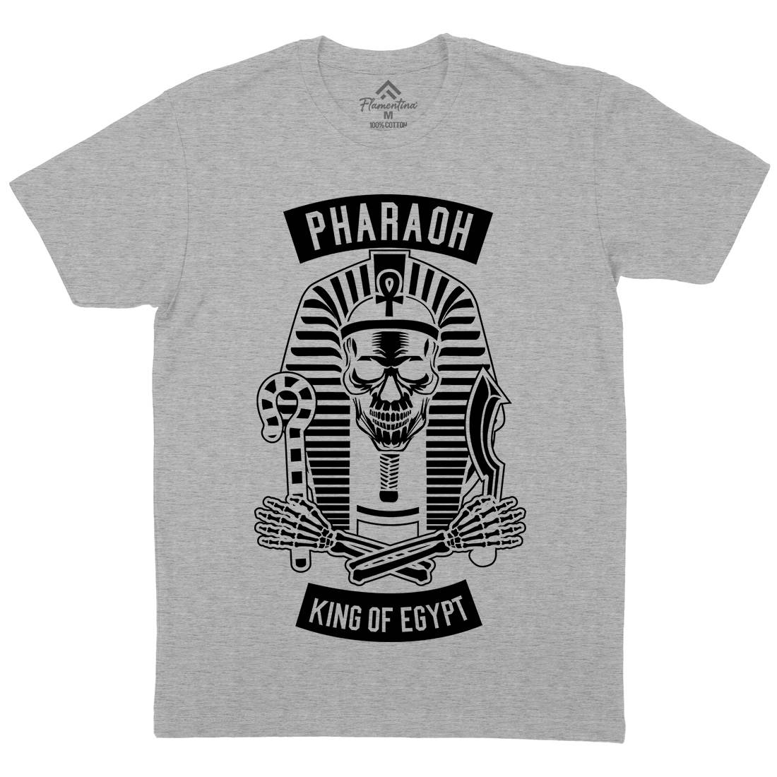 Pharaoh King Of Egypt Mens Crew Neck T-Shirt Religion B596
