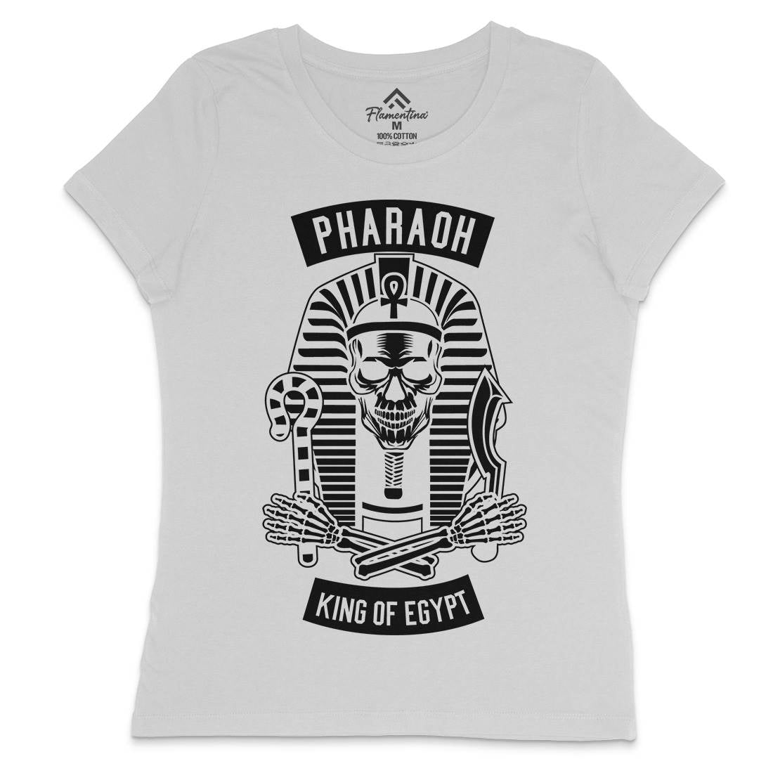 Pharaoh King Of Egypt Womens Crew Neck T-Shirt Religion B596