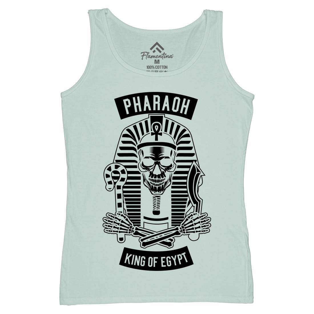 Pharaoh King Of Egypt Womens Organic Tank Top Vest Religion B596