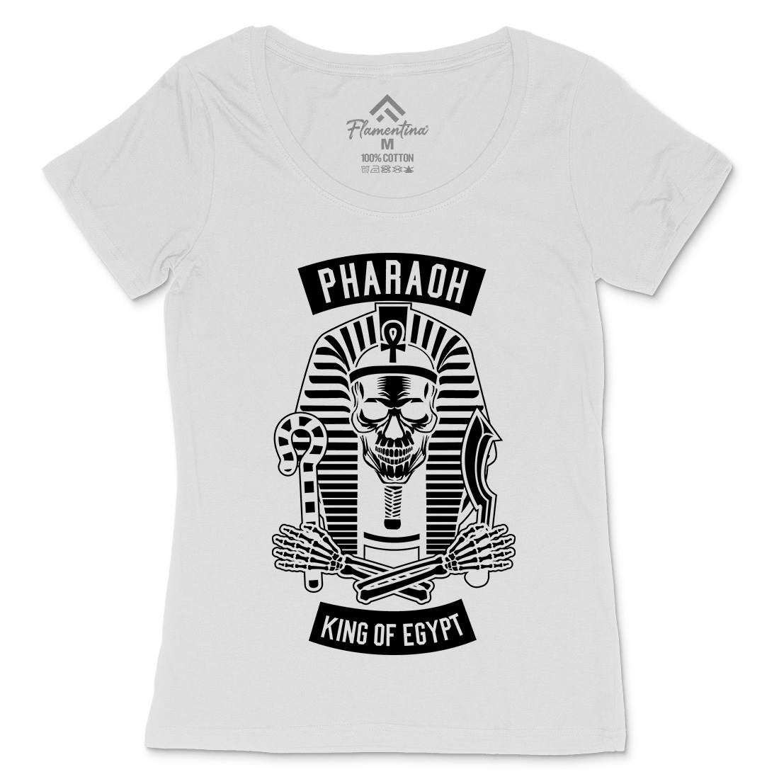 Pharaoh King Of Egypt Womens Scoop Neck T-Shirt Religion B596