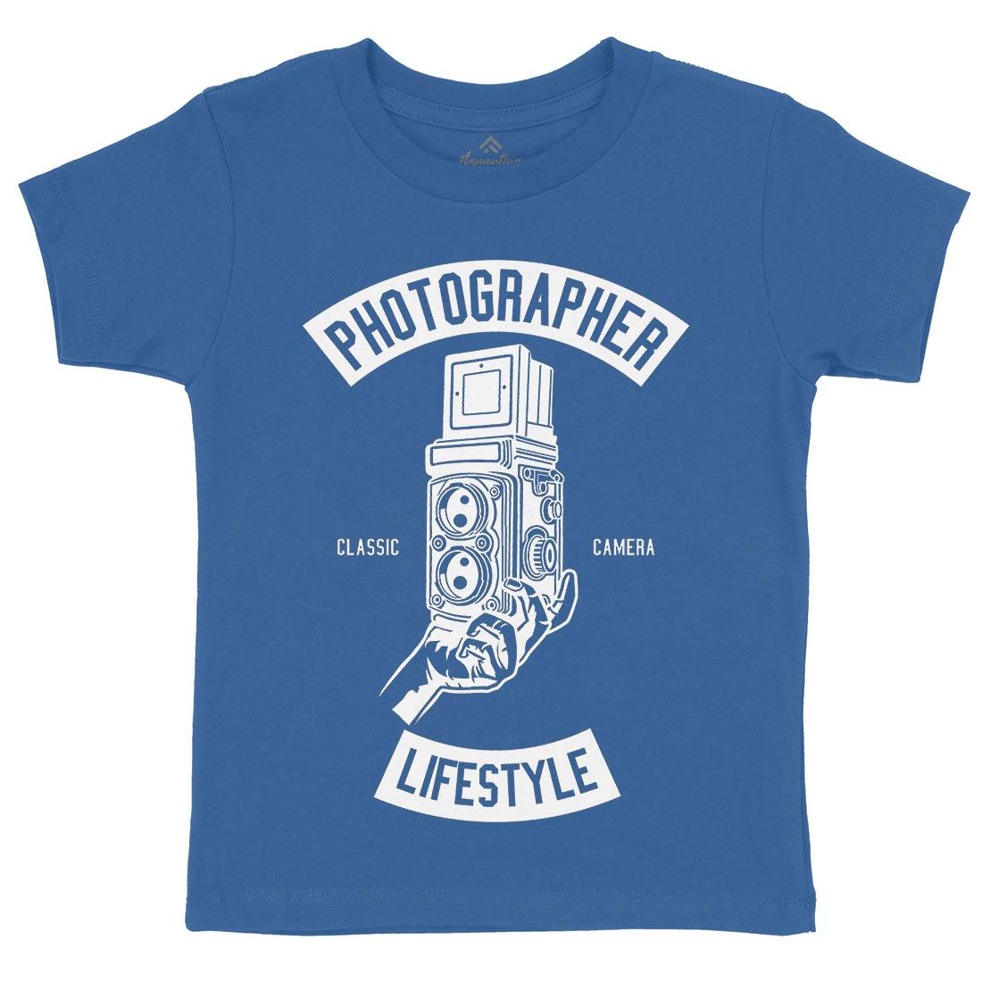 Photographer Lifestyle Kids Organic Crew Neck T-Shirt Media B597
