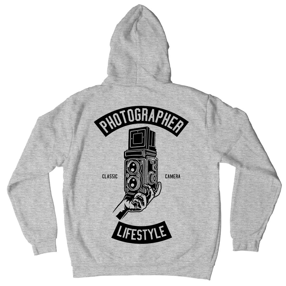 Photographer Lifestyle Mens Hoodie With Pocket Media B597