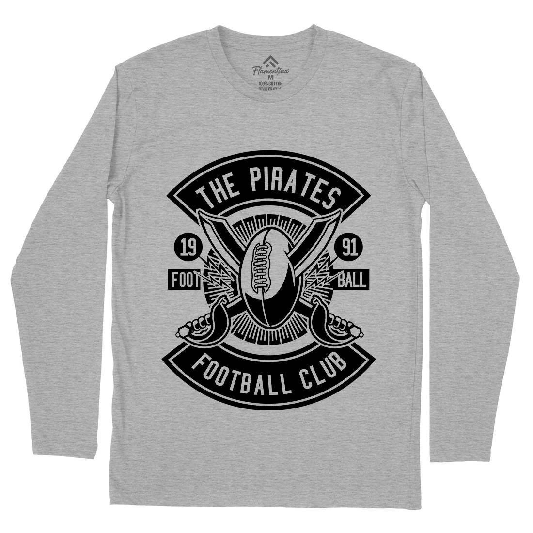 Pirates Football Mens Long Sleeve T-Shirt Sport B599