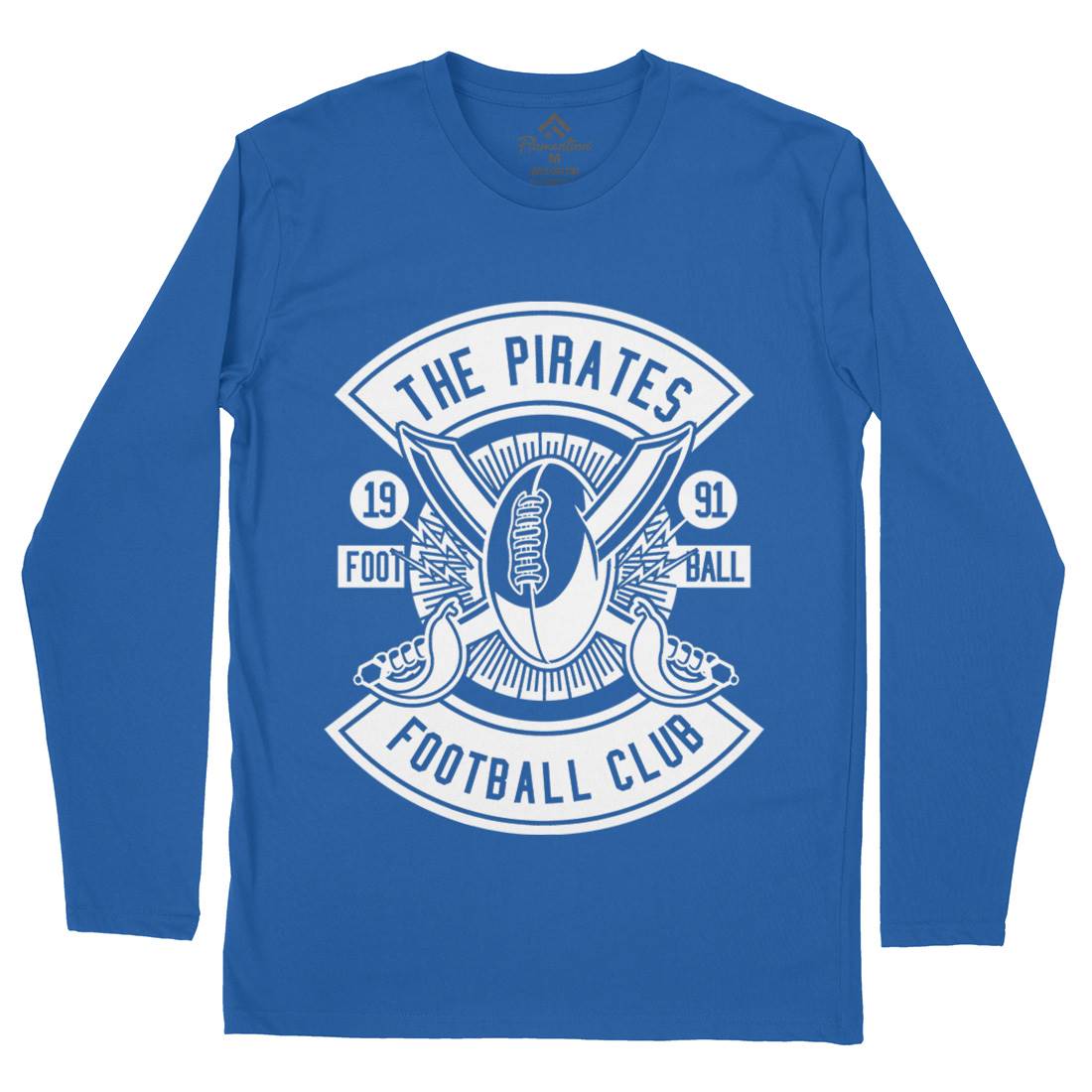 Pirates Football Mens Long Sleeve T-Shirt Sport B599