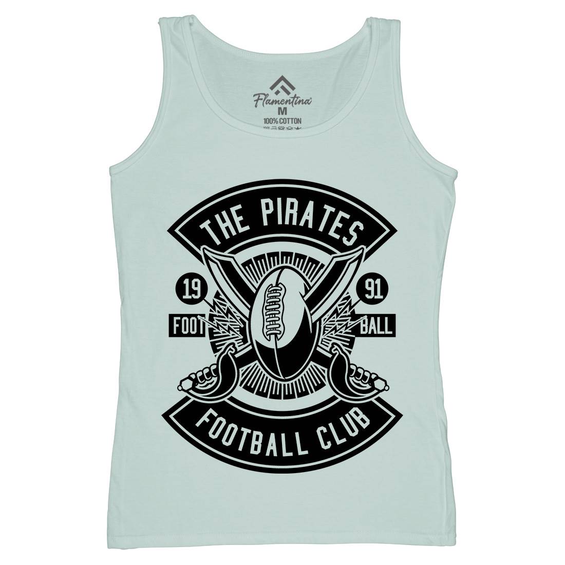 Pirates Football Womens Organic Tank Top Vest Sport B599