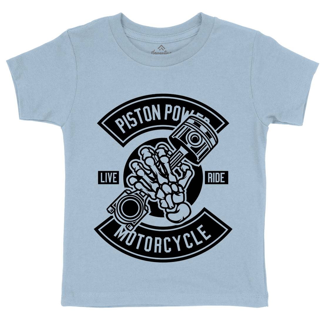 Piston Power Kids Crew Neck T-Shirt Motorcycles B601