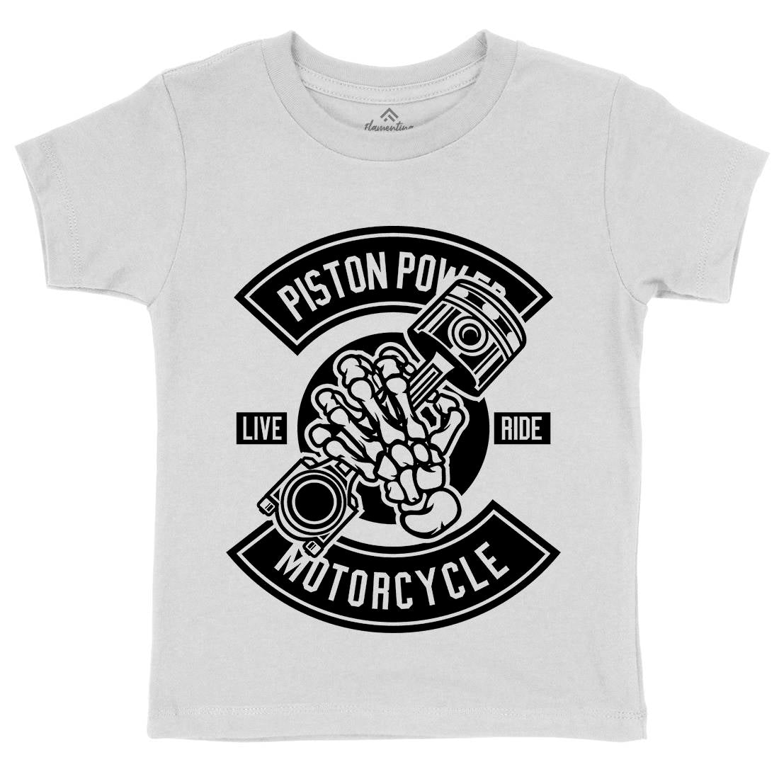 Piston Power Kids Crew Neck T-Shirt Motorcycles B601