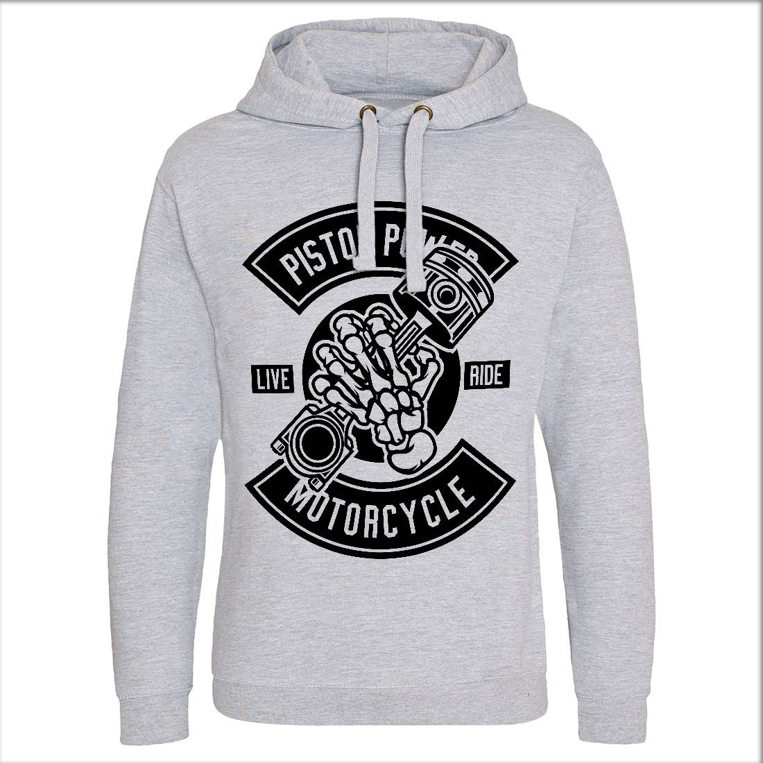 Piston Power Mens Hoodie Without Pocket Motorcycles B601