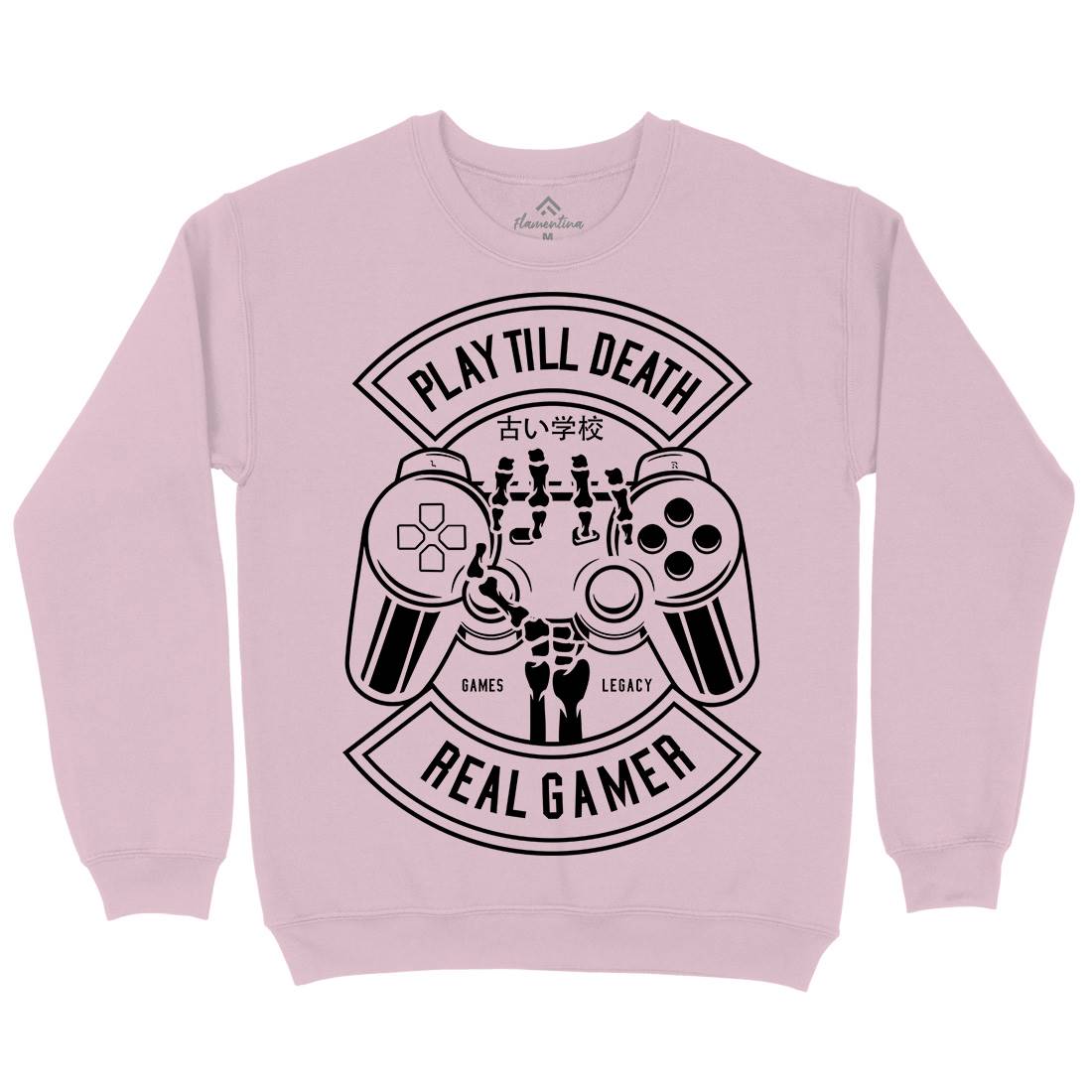 Play Till Death Kids Crew Neck Sweatshirt Geek B603