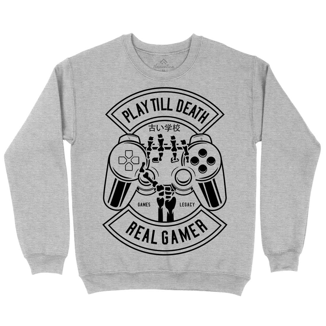 Play Till Death Mens Crew Neck Sweatshirt Geek B603