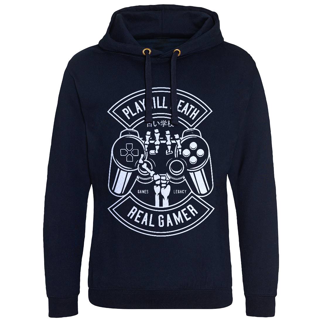 Play Till Death Mens Hoodie Without Pocket Geek B603