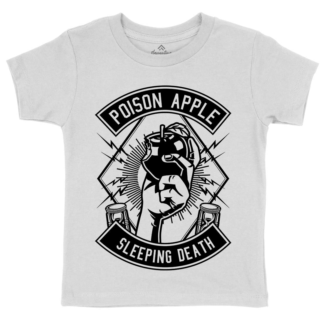 Poison Apple Kids Organic Crew Neck T-Shirt Horror B604