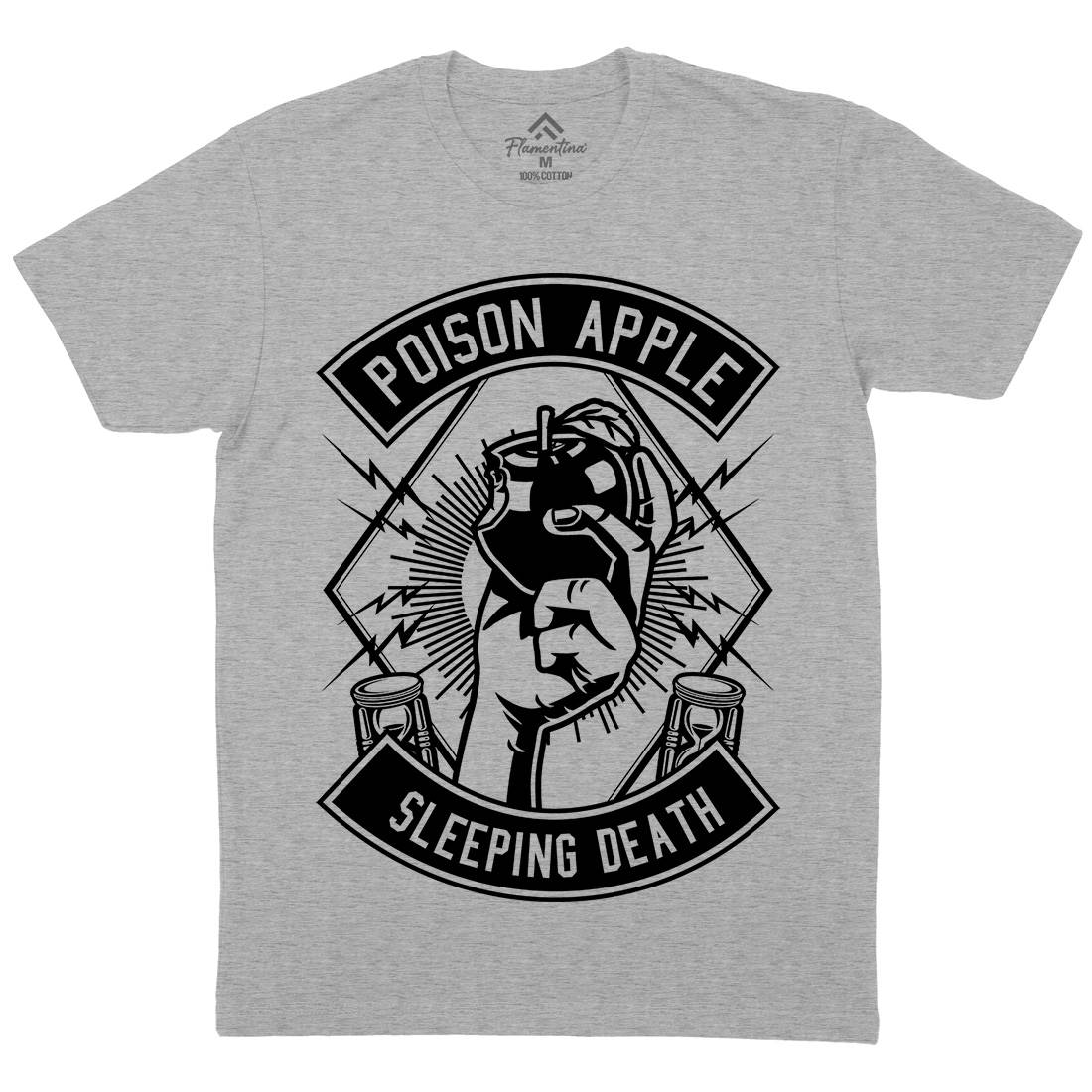 Poison Apple Mens Organic Crew Neck T-Shirt Horror B604