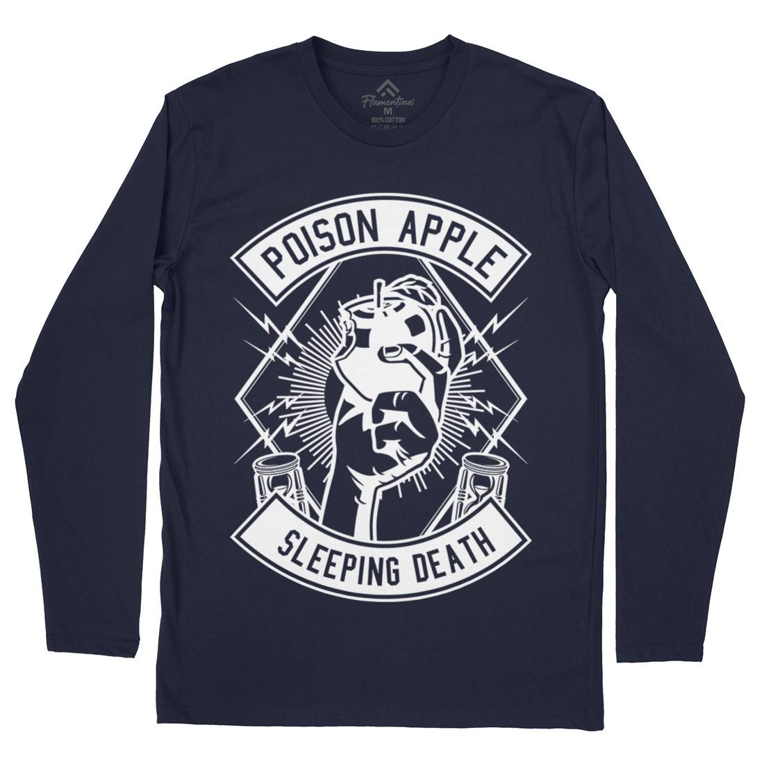 Poison Apple Mens Long Sleeve T-Shirt Horror B604