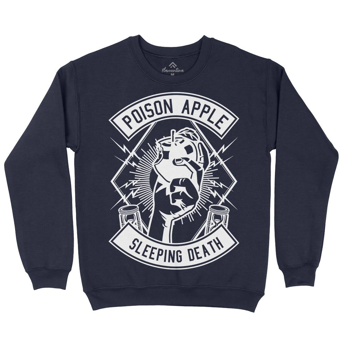 Poison Apple Mens Crew Neck Sweatshirt Horror B604