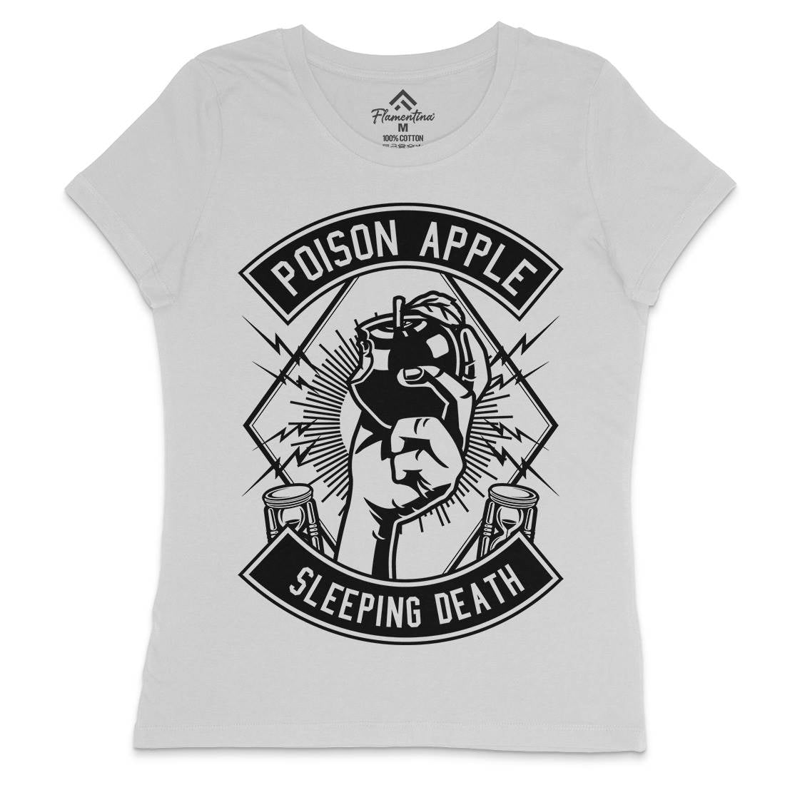 Poison Apple Womens Crew Neck T-Shirt Horror B604