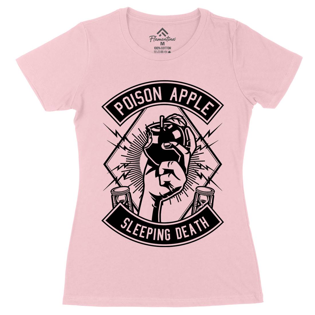 Poison Apple Womens Organic Crew Neck T-Shirt Horror B604