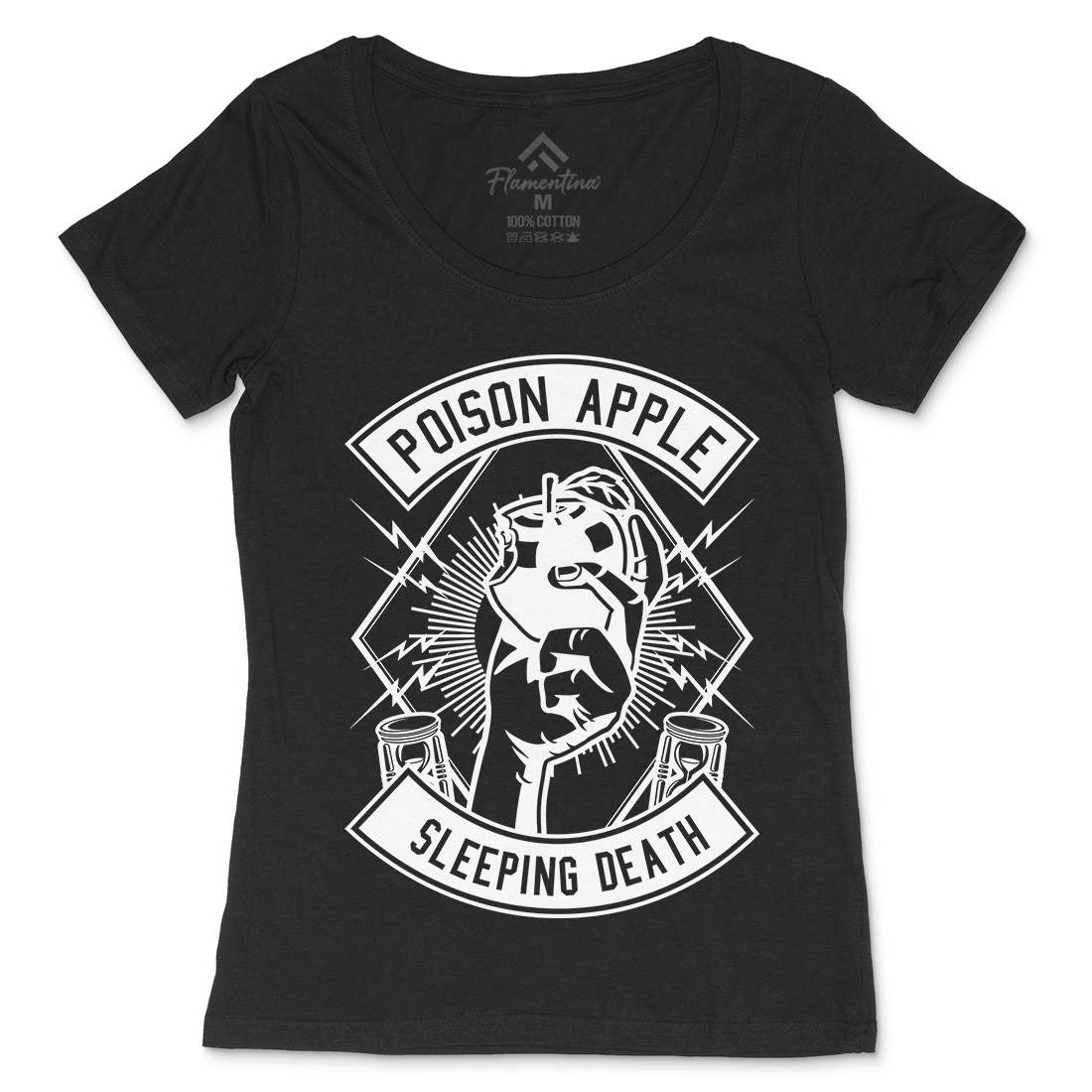 Poison Apple Womens Scoop Neck T-Shirt Horror B604
