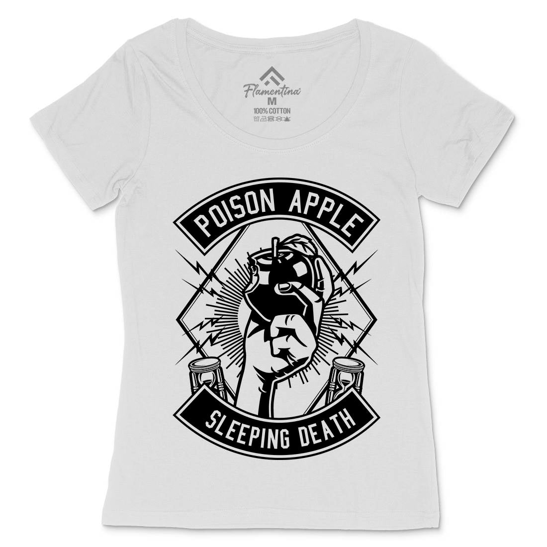 Poison Apple Womens Scoop Neck T-Shirt Horror B604