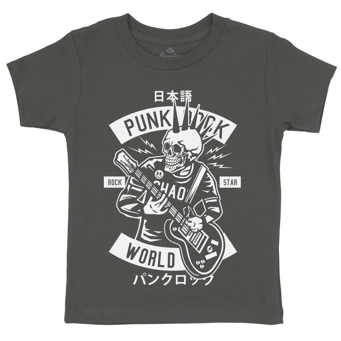 Punk Rock Show Kids Organic Crew Neck T-Shirt Music B606