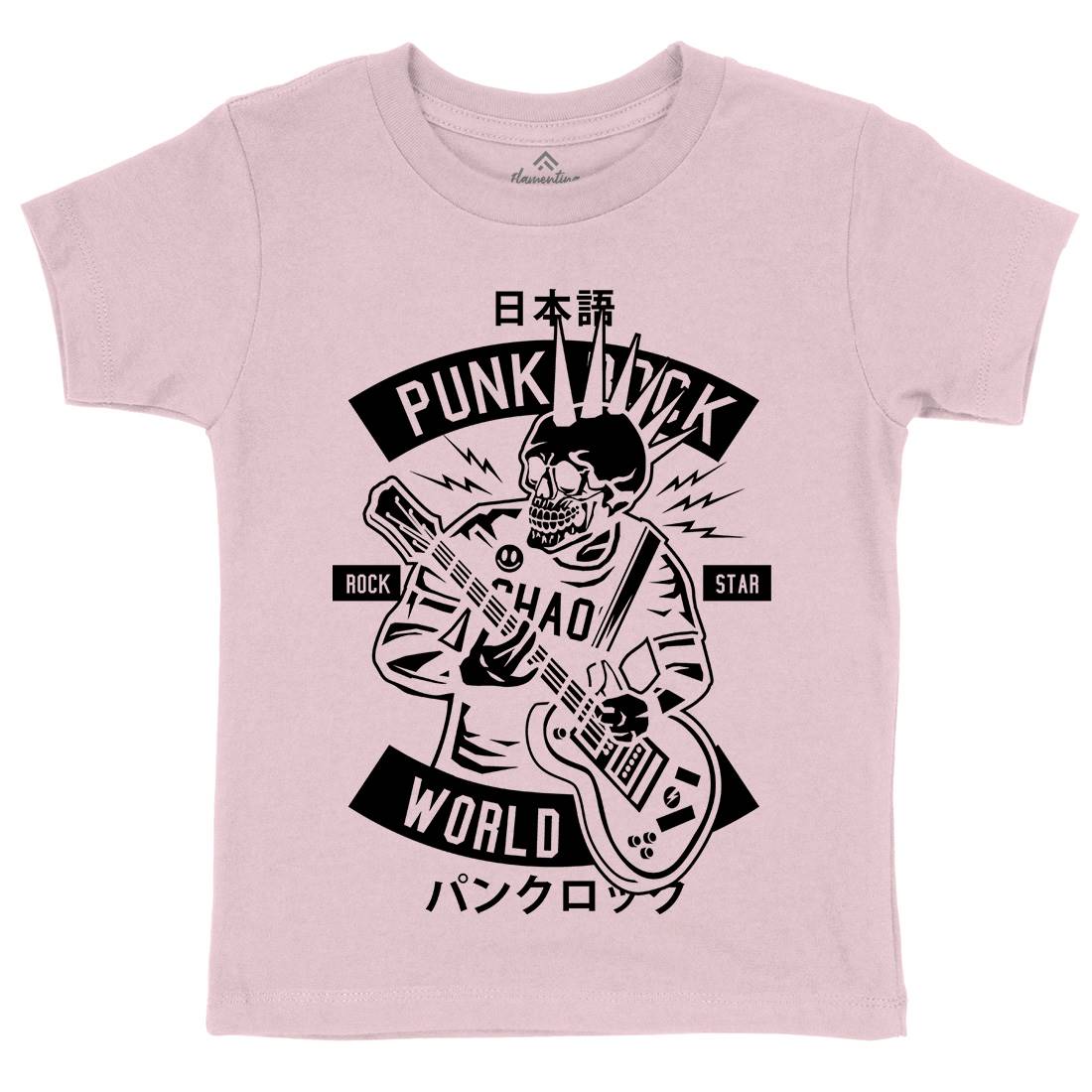 Punk Rock Show Kids Organic Crew Neck T-Shirt Music B606