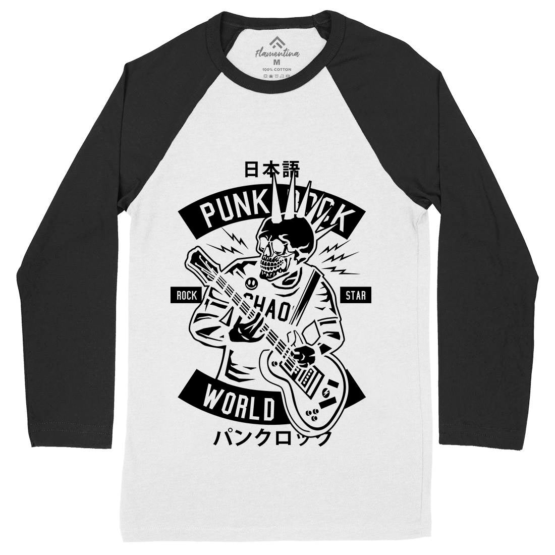 Punk Rock Show Mens Long Sleeve Baseball T-Shirt Music B606