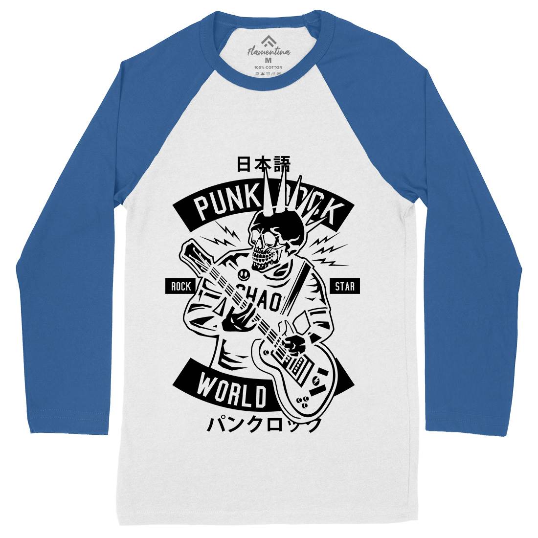 Punk Rock Show Mens Long Sleeve Baseball T-Shirt Music B606