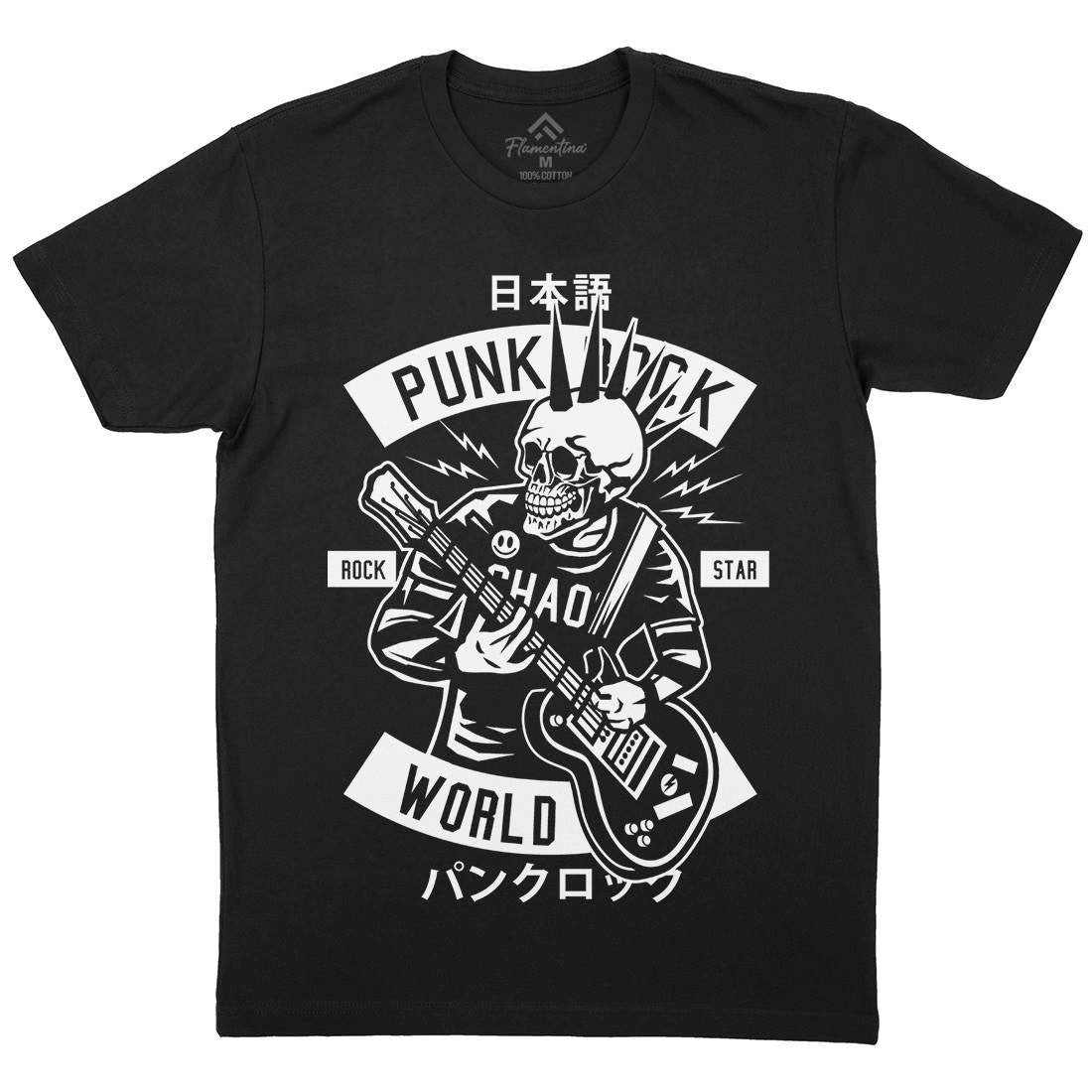 Punk Rock Show Mens Organic Crew Neck T-Shirt Music B606