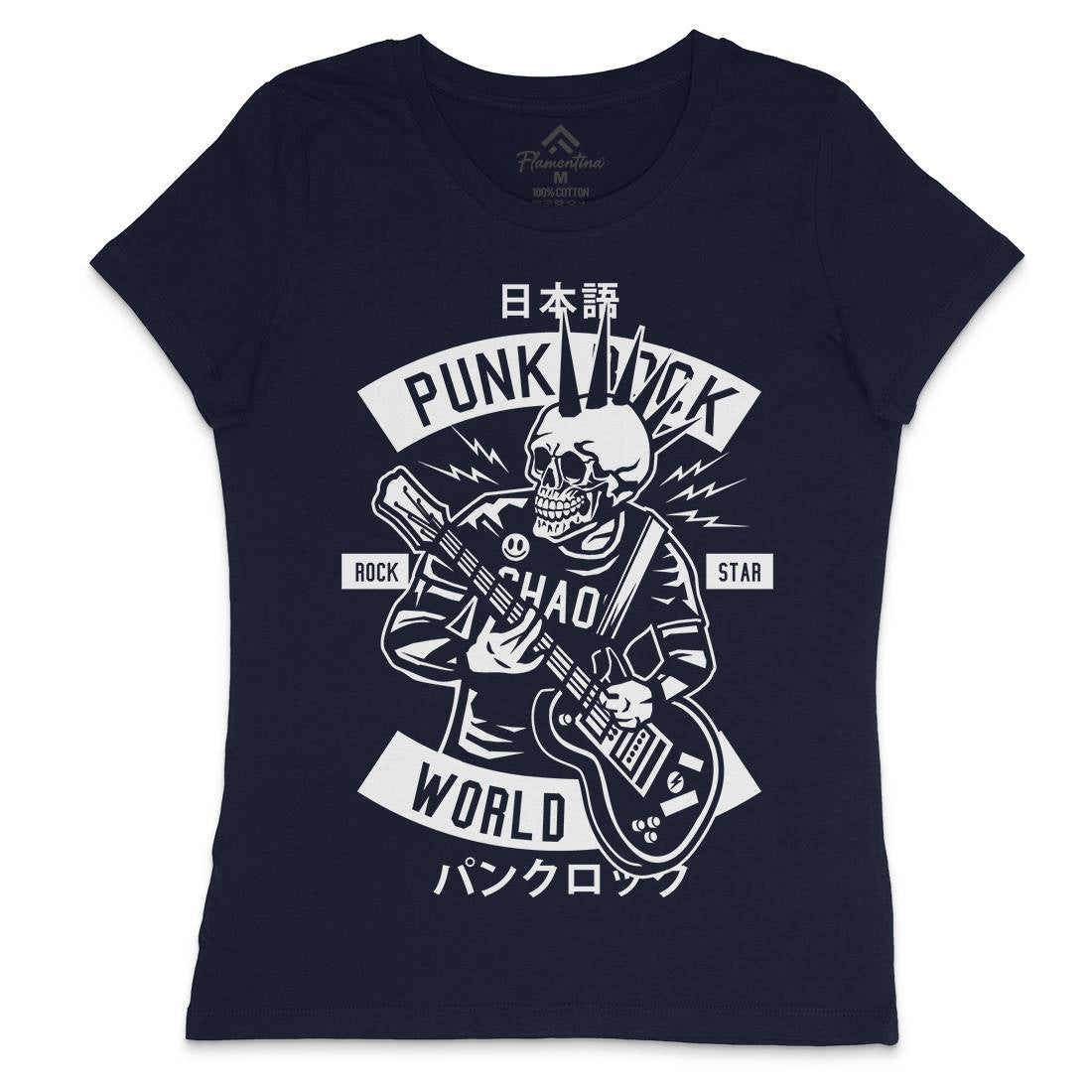 Punk Rock Show Womens Crew Neck T-Shirt Music B606