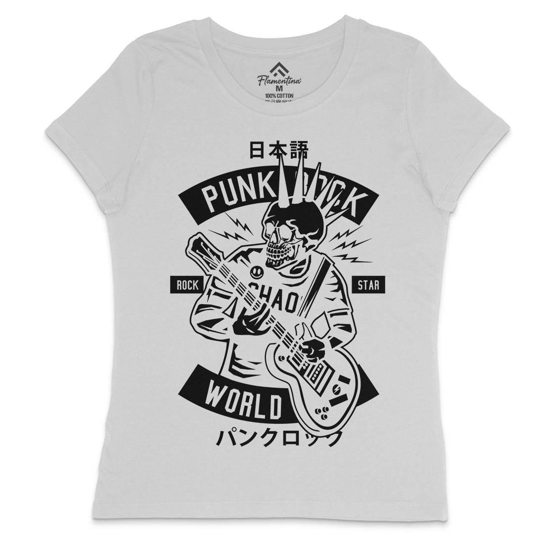 Punk Rock Show Womens Crew Neck T-Shirt Music B606