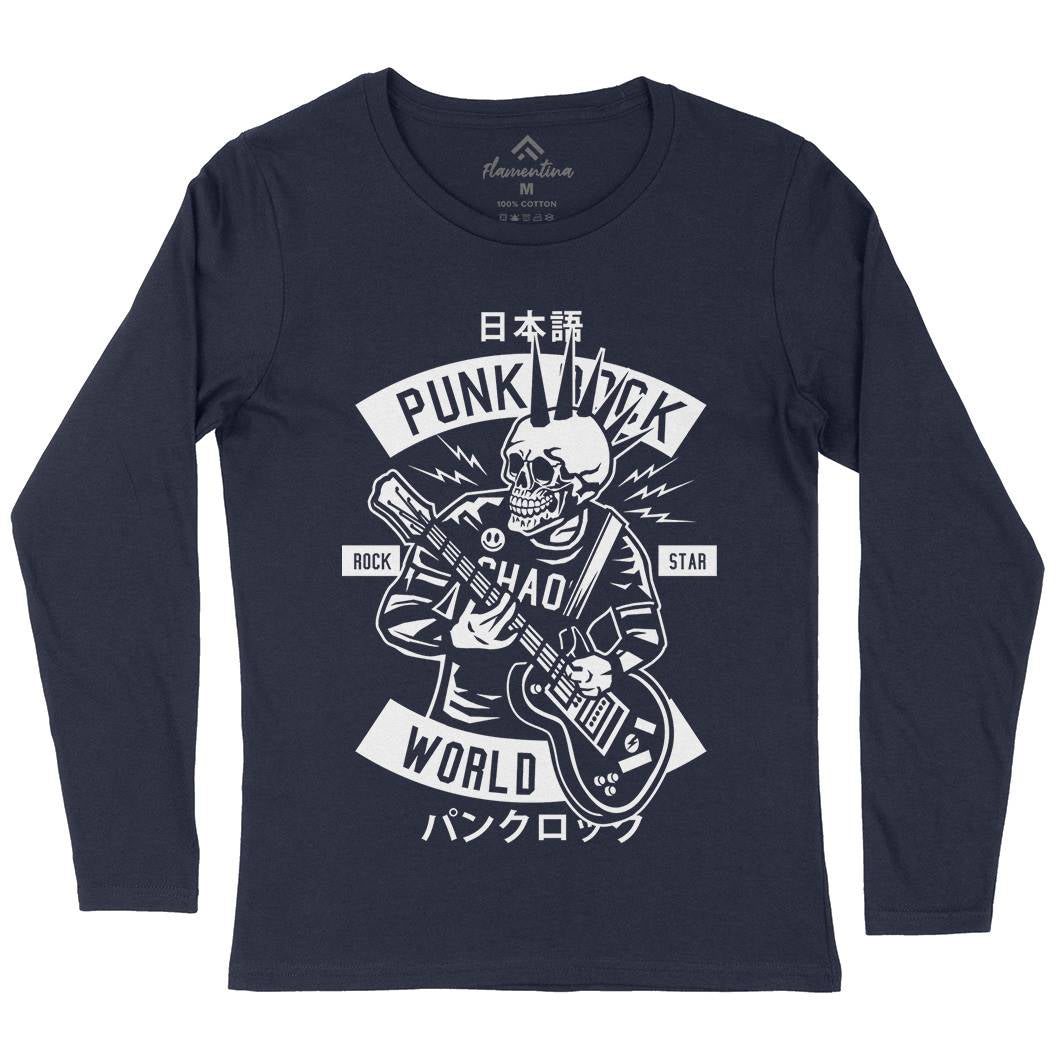 Punk Rock Show Womens Long Sleeve T-Shirt Music B606