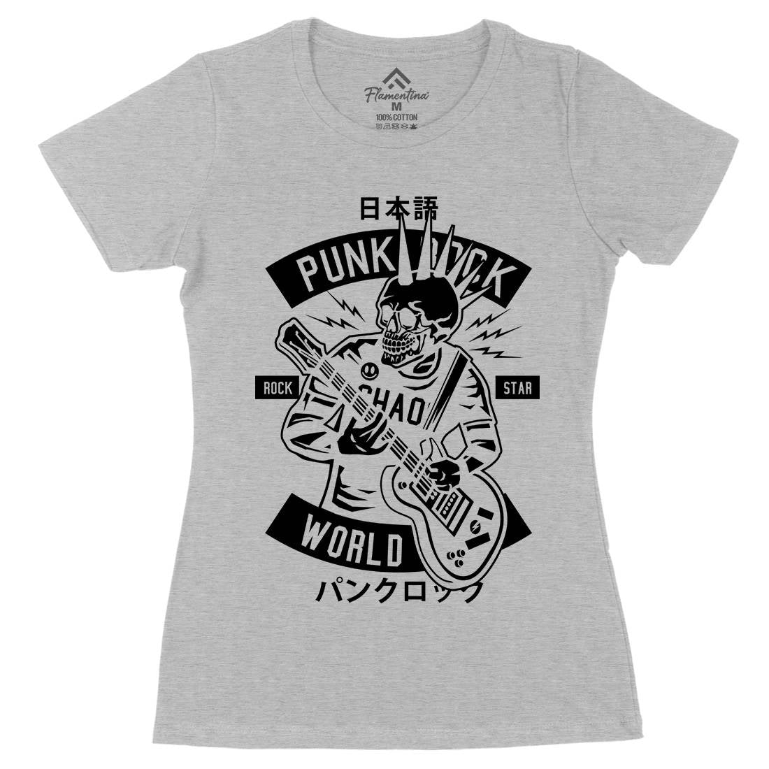 Punk Rock Show Womens Organic Crew Neck T-Shirt Music B606