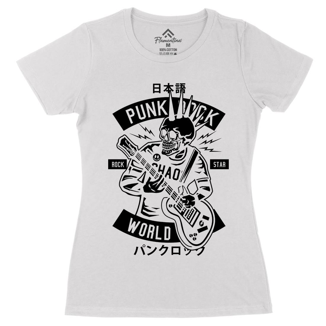 Punk Rock Show Womens Organic Crew Neck T-Shirt Music B606