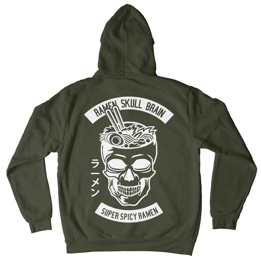 Ramen Skull Brain Kids Crew Neck Hoodie Food B607