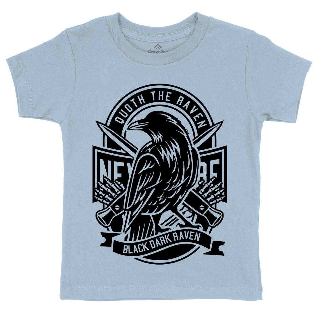 Raven Kids Organic Crew Neck T-Shirt Animals B608