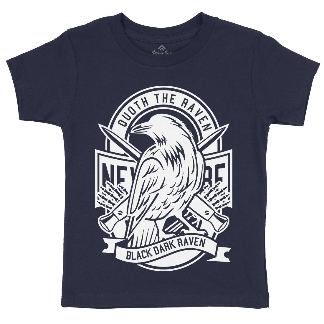 Raven Kids Crew Neck T-Shirt Animals B608