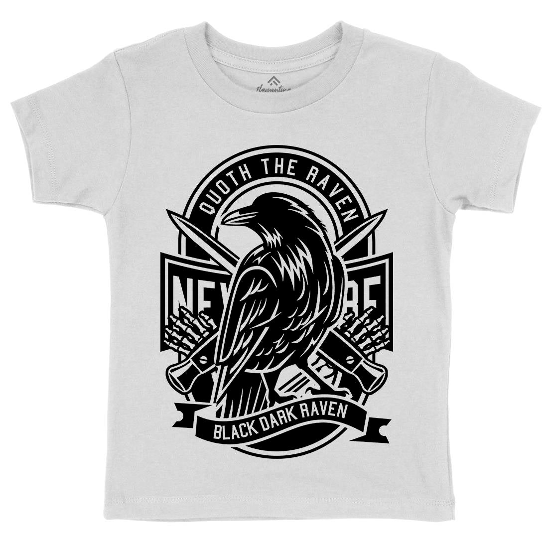 Raven Kids Crew Neck T-Shirt Animals B608
