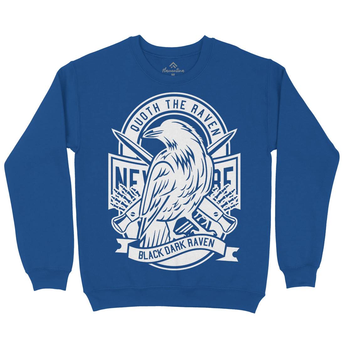 Raven Mens Crew Neck Sweatshirt Animals B608