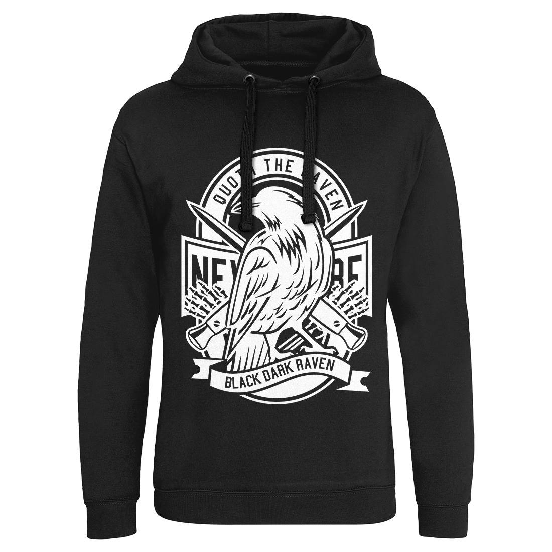 Raven Mens Hoodie Without Pocket Animals B608