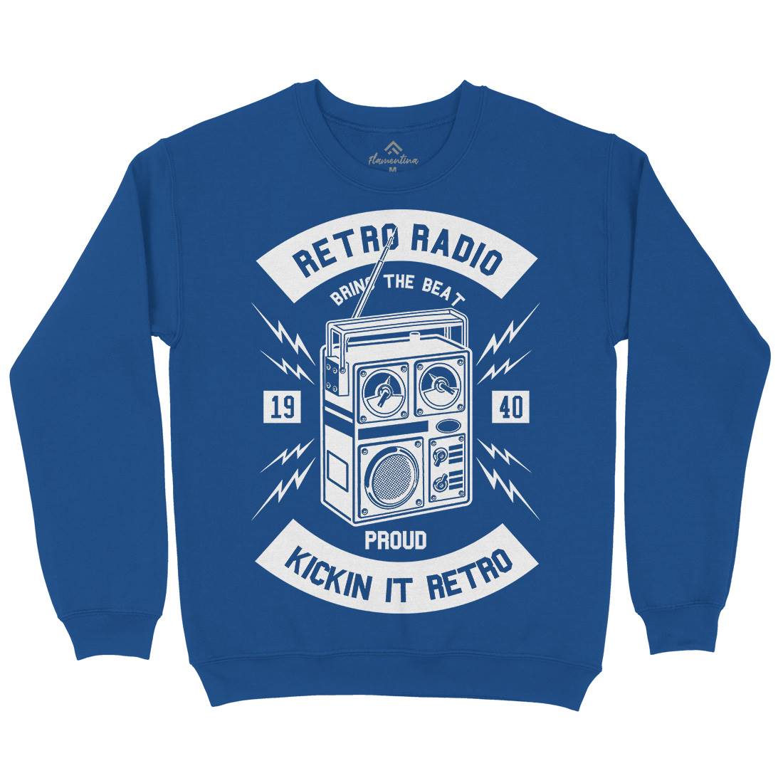 Retro Radio Kids Crew Neck Sweatshirt Music B610