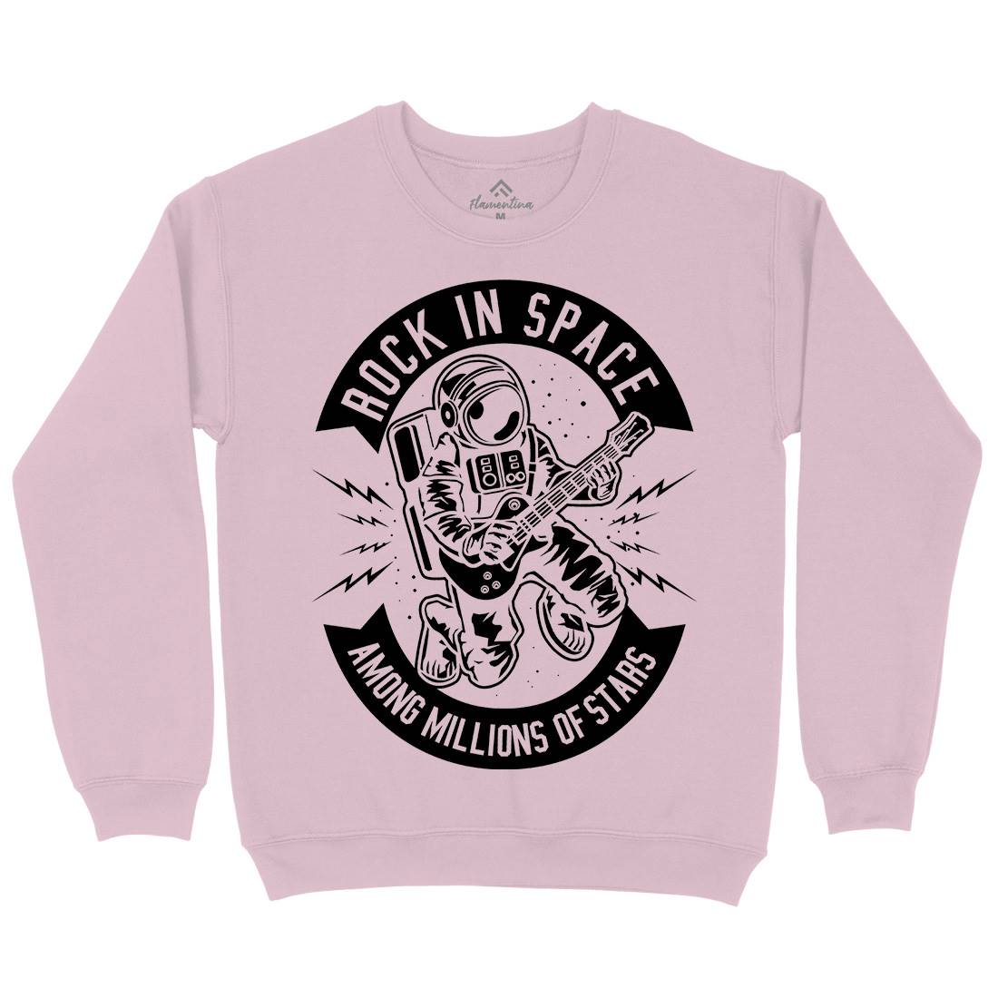 Rock In Space Kids Crew Neck Sweatshirt Music B612