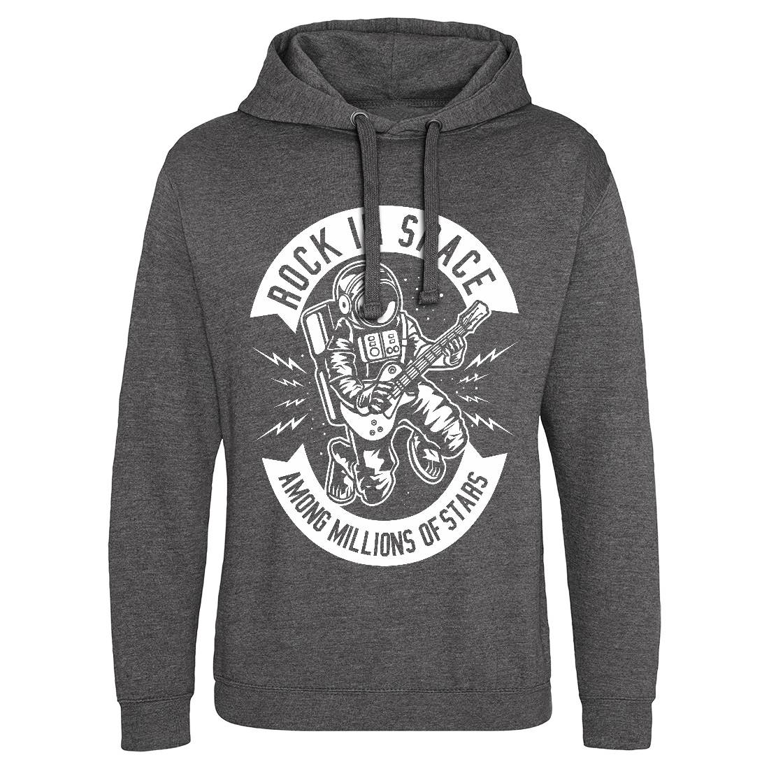Rock In Space Mens Hoodie Without Pocket Music B612
