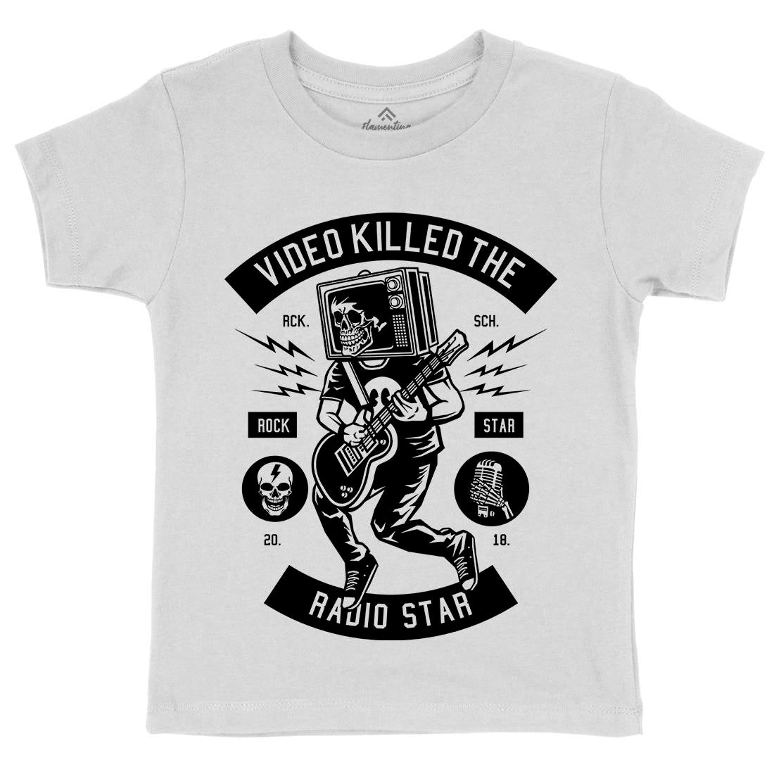 Rock Star Tv Kids Crew Neck T-Shirt Music B613
