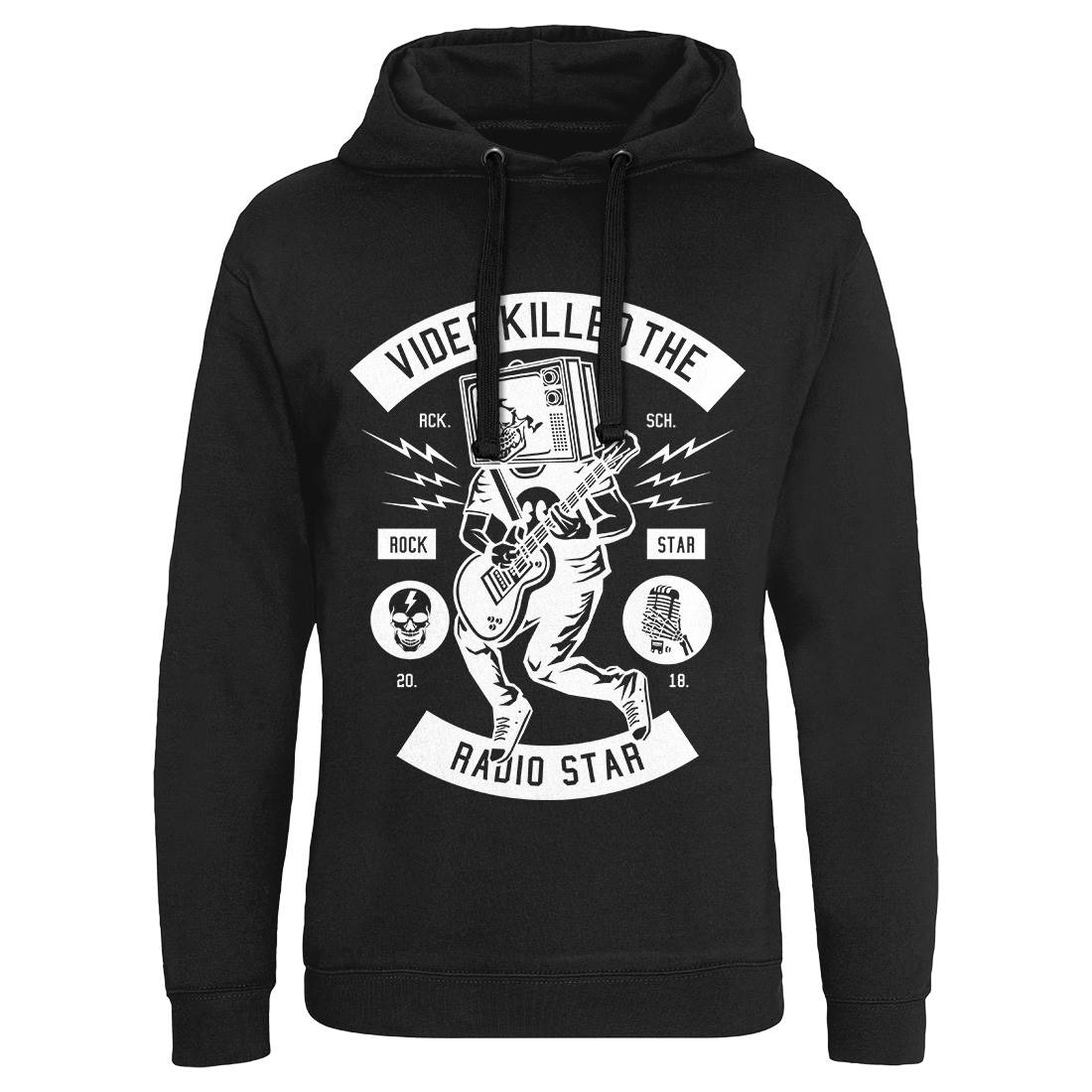 Rock Star Tv Mens Hoodie Without Pocket Music B613