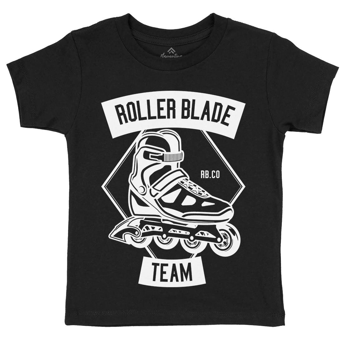 Roller Blade Kids Organic Crew Neck T-Shirt Skate B614