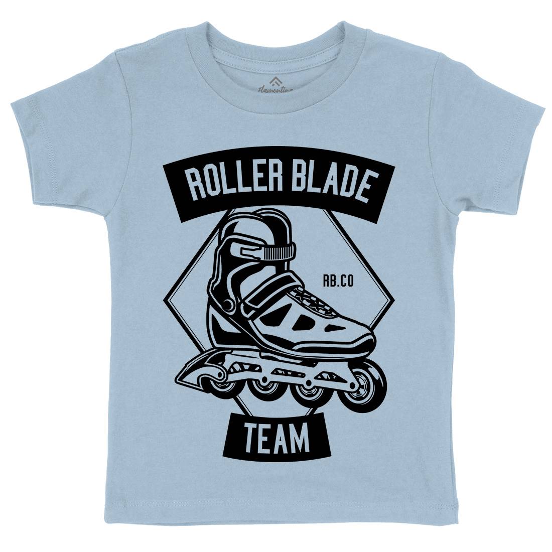 Roller Blade Kids Crew Neck T-Shirt Skate B614