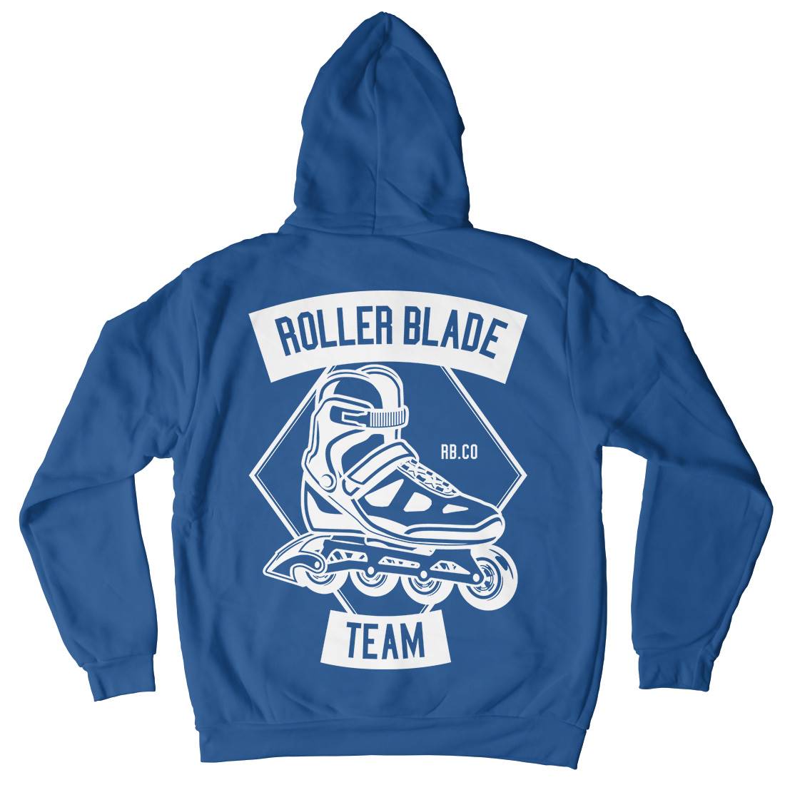 Roller Blade Mens Hoodie With Pocket Skate B614
